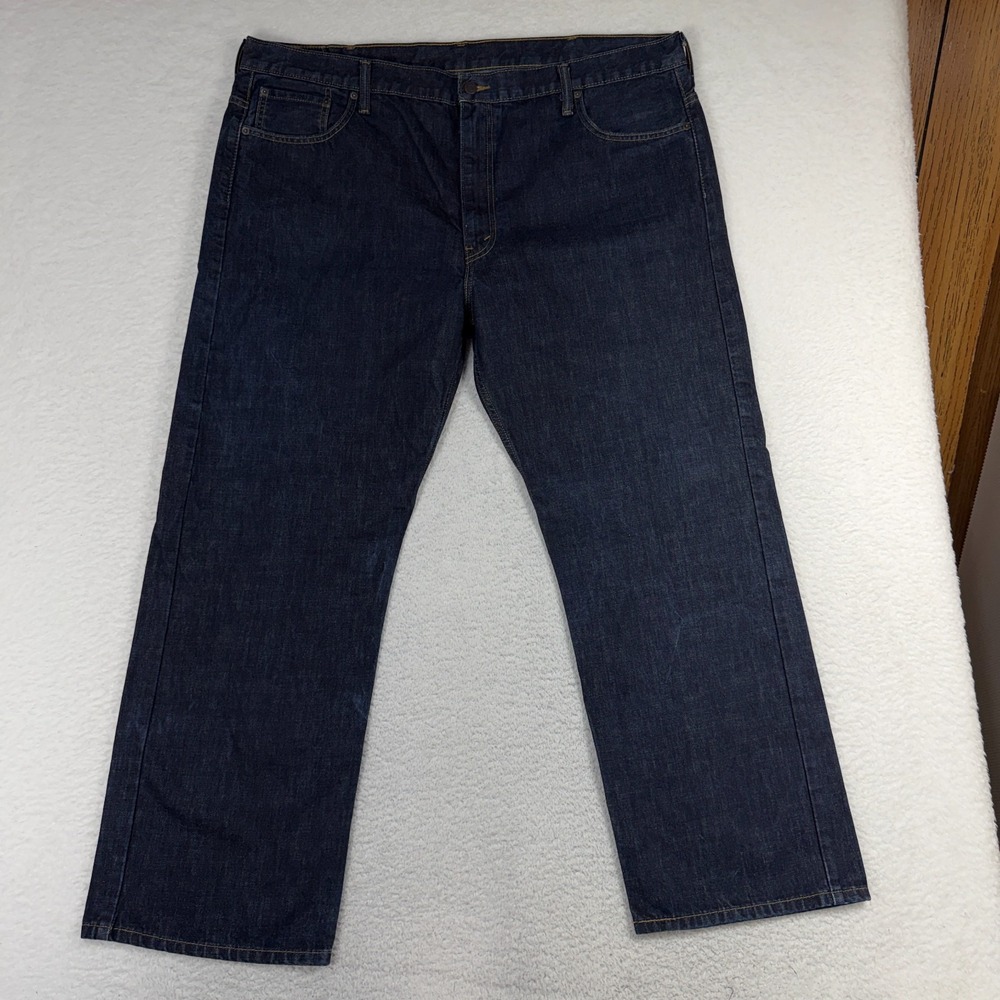 Levi's 569 Loose Straight Men's Jeans 44x32 (44x29) Dark Blue Denim Workwear